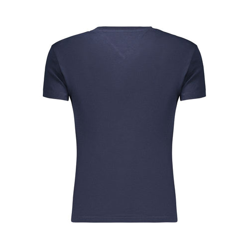 Tommy Hilfiger Blaues Baumwoll-T-Shirt für Damen