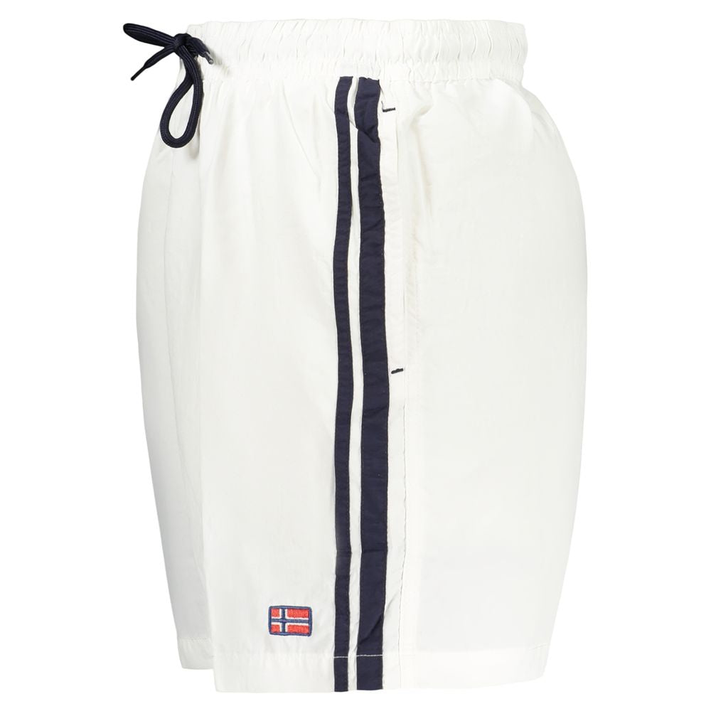 Norway 1963 Weiße Badeshorts aus Polyamid