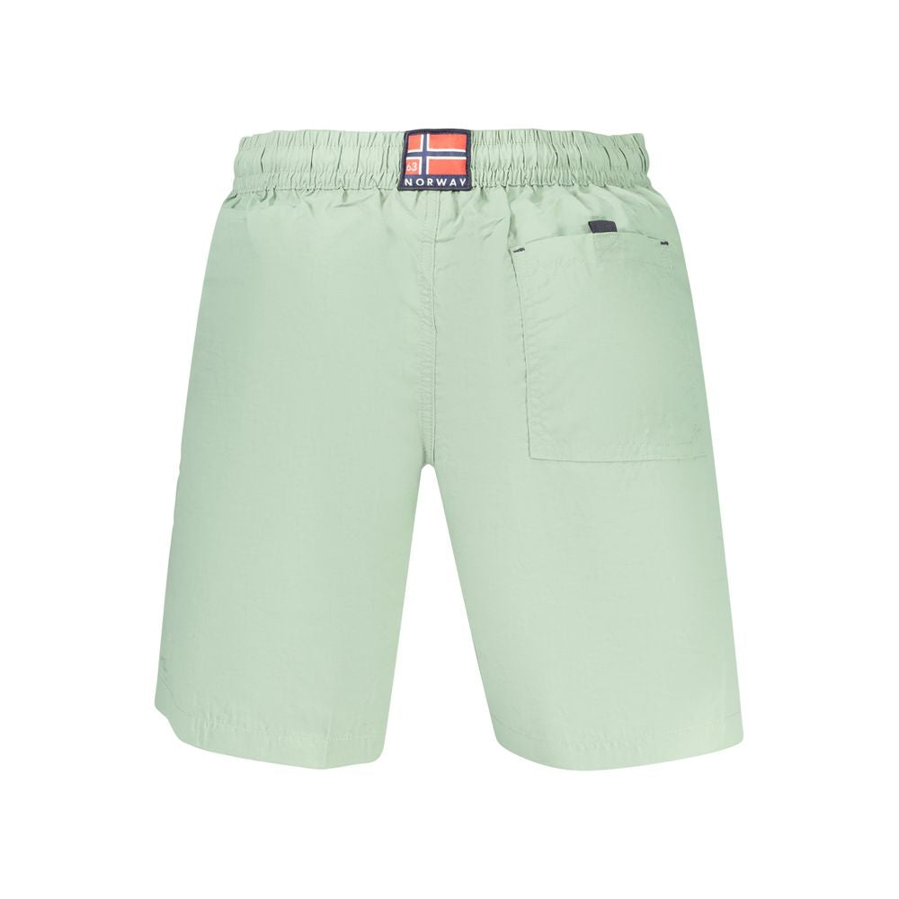 Norway 1963 Grüne Badeshorts aus Polyamid