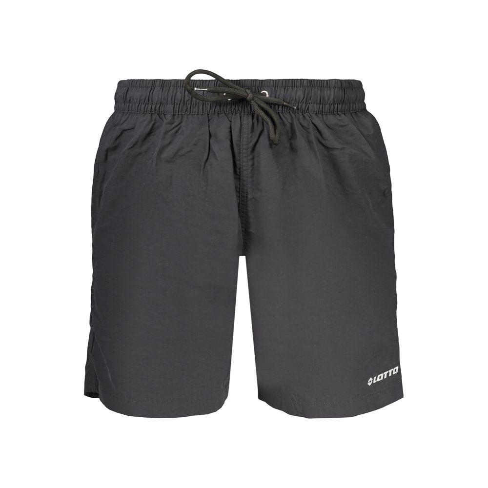 Lotto Schwarze Herren-Badeshorts aus Polyamid