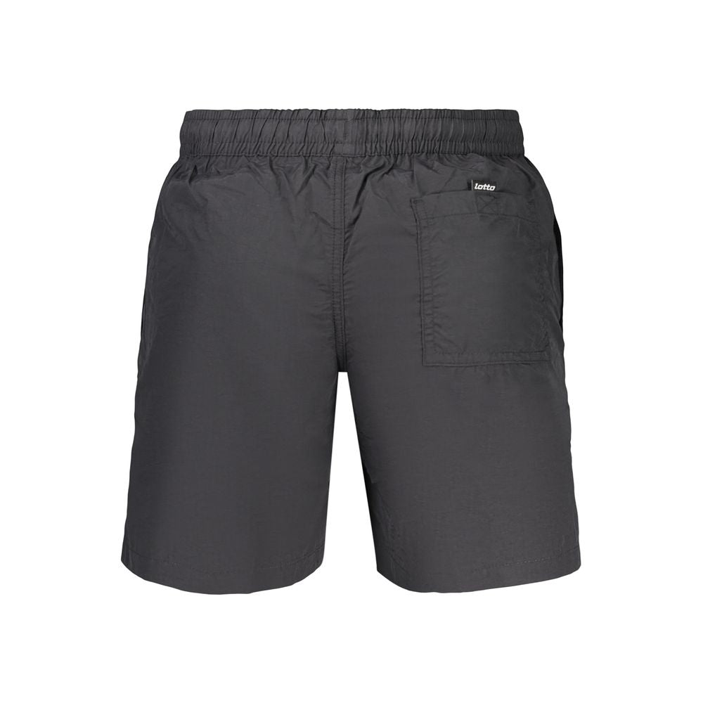 Lotto Schwarze Herren-Badeshorts aus Polyamid