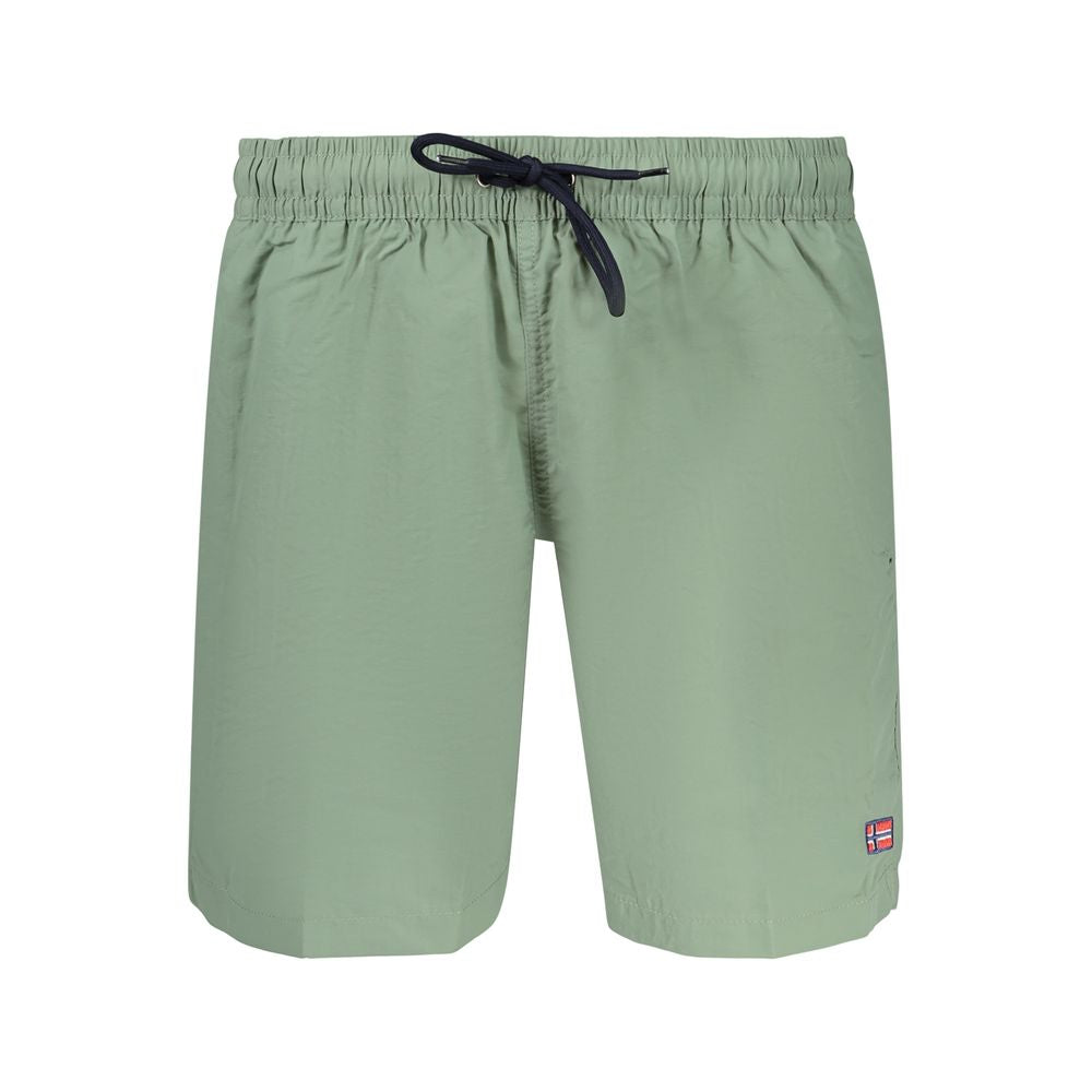 Norway 1963 Grüne Badeshorts aus Polyamid für Herren