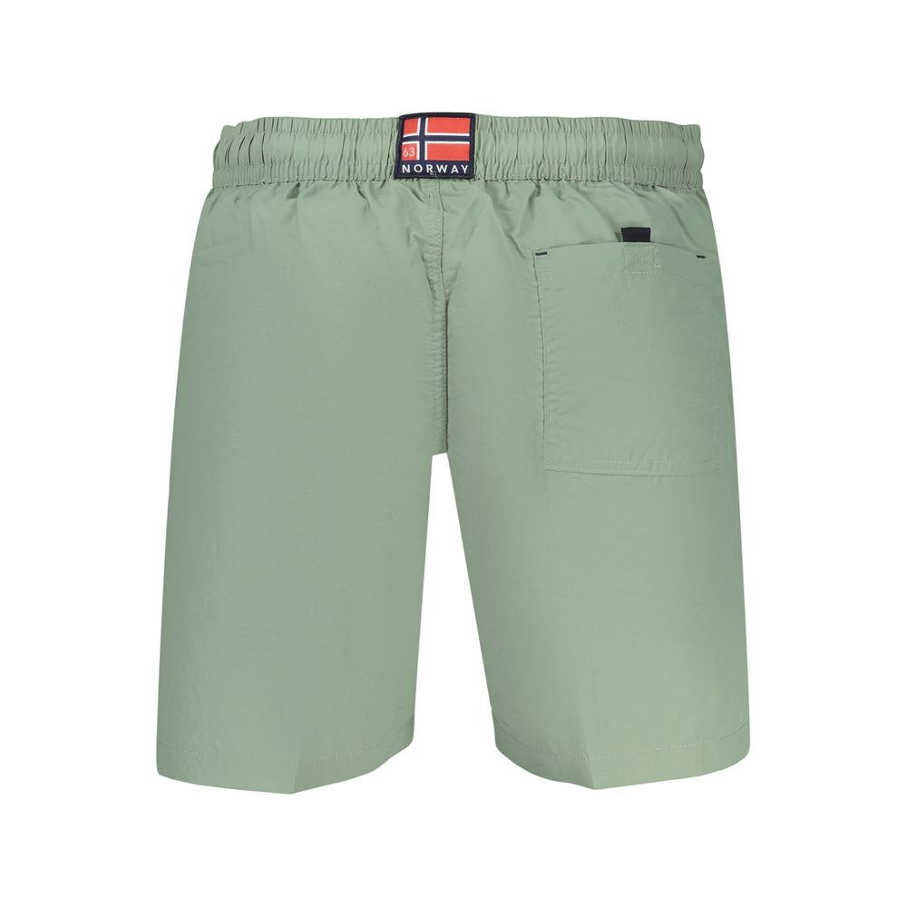 Norway 1963 Grüne Badeshorts aus Polyamid für Herren