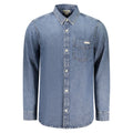 Calvin Klein Herrenhemd aus blauer Baumwolle
