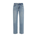 7FOR Blaue Jeans aus Baumwolle im geraden Schnitt