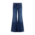 7FOR Blaue Baumwoll-Jeans mit ausgestelltem Bein