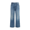 7FOR Blaue Baumwolljeans im Relaxed Fit