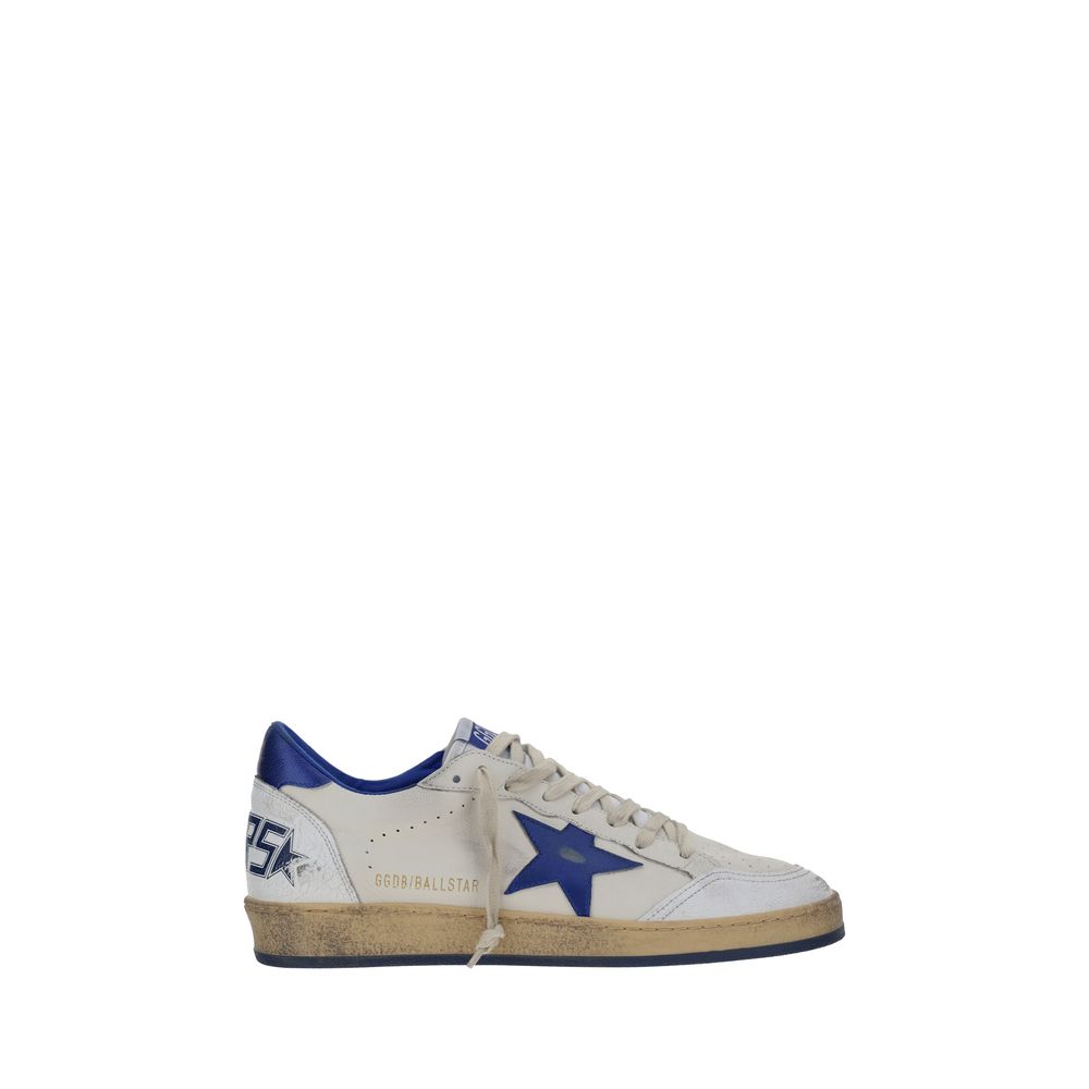 Golden Goose Weiße Low-Top-Sneaker aus Kalbsleder Bos Taurus
