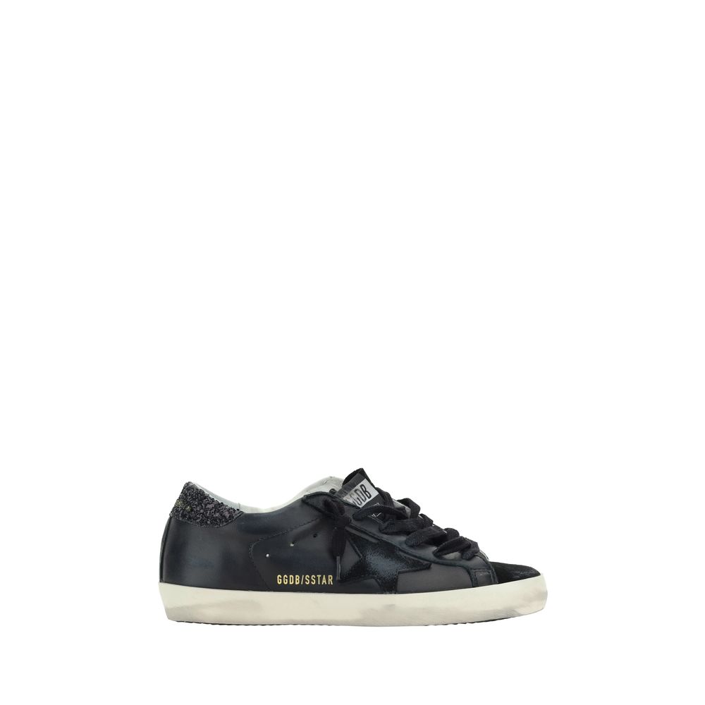 Golden Goose Schwarze Lammleder Ovis Aries Aries Sneaker