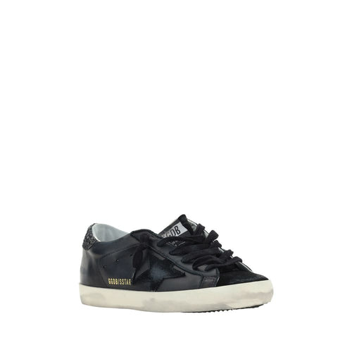 Golden Goose Schwarze Lammleder Ovis Aries Aries Sneaker