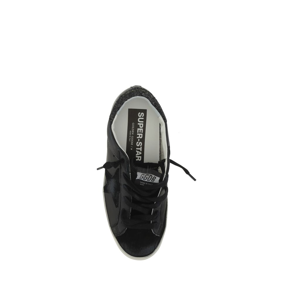 Golden Goose Schwarze Lammleder Ovis Aries Aries Sneaker