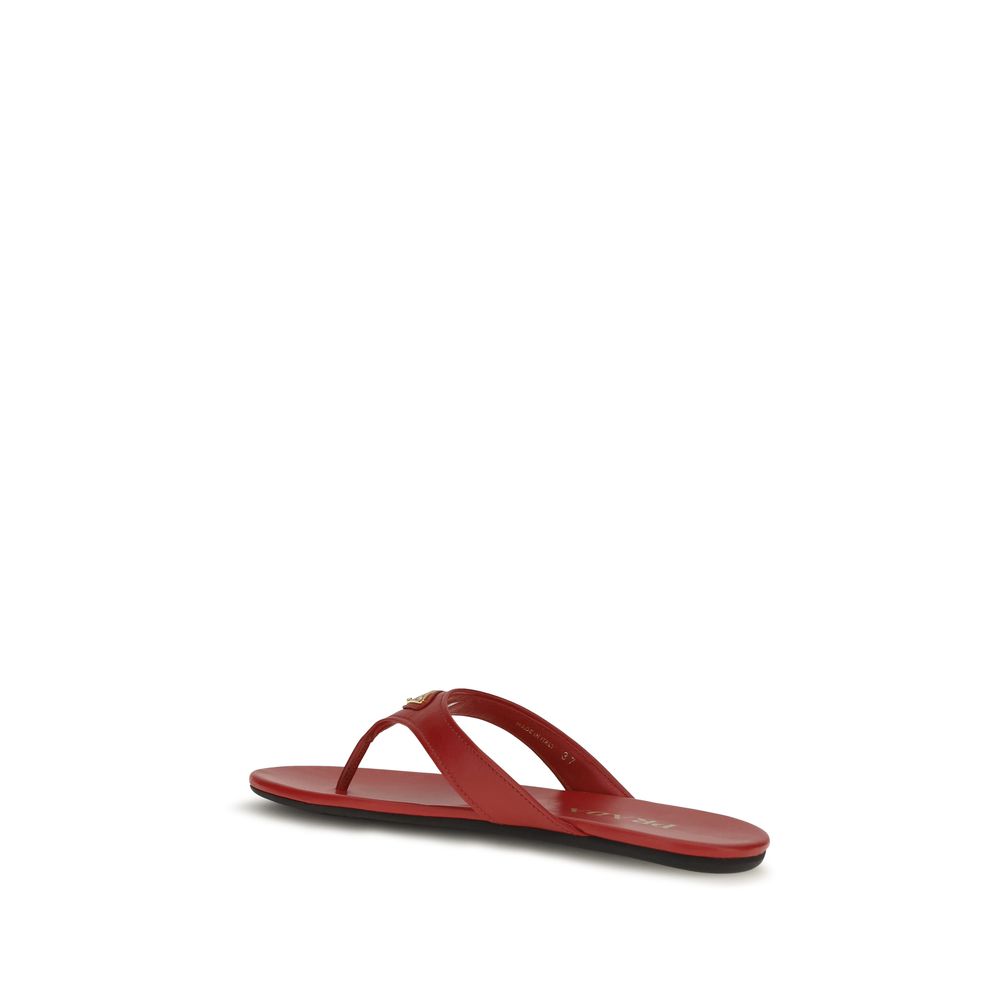 Prada Multicolor Calf Leather Bos Taurus Sandalen