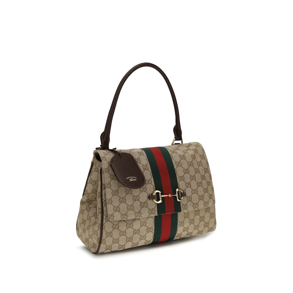Gucci Beige Stoff-Handtasche