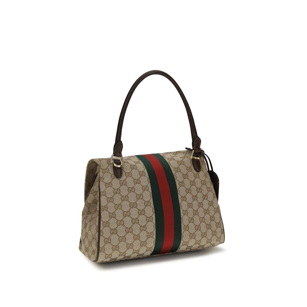 Gucci Beige Stoff-Handtasche