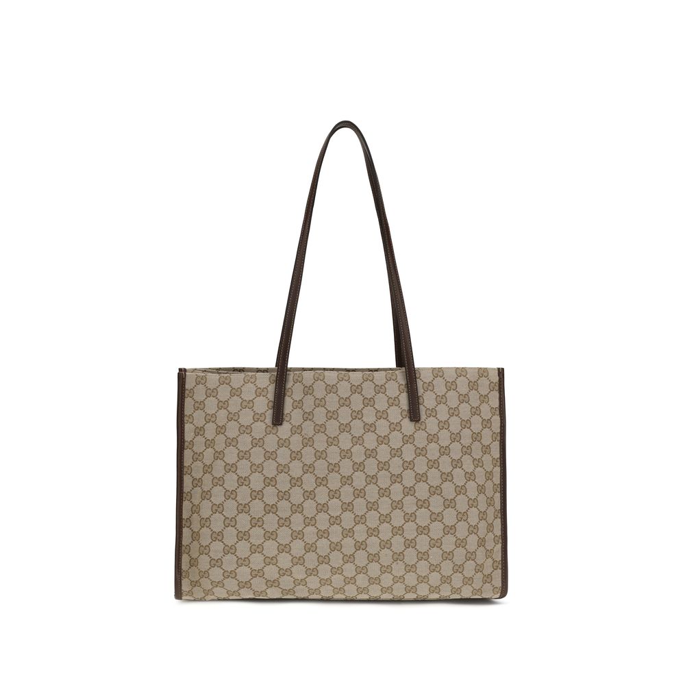 Gucci Beige Stoff-Handtasche