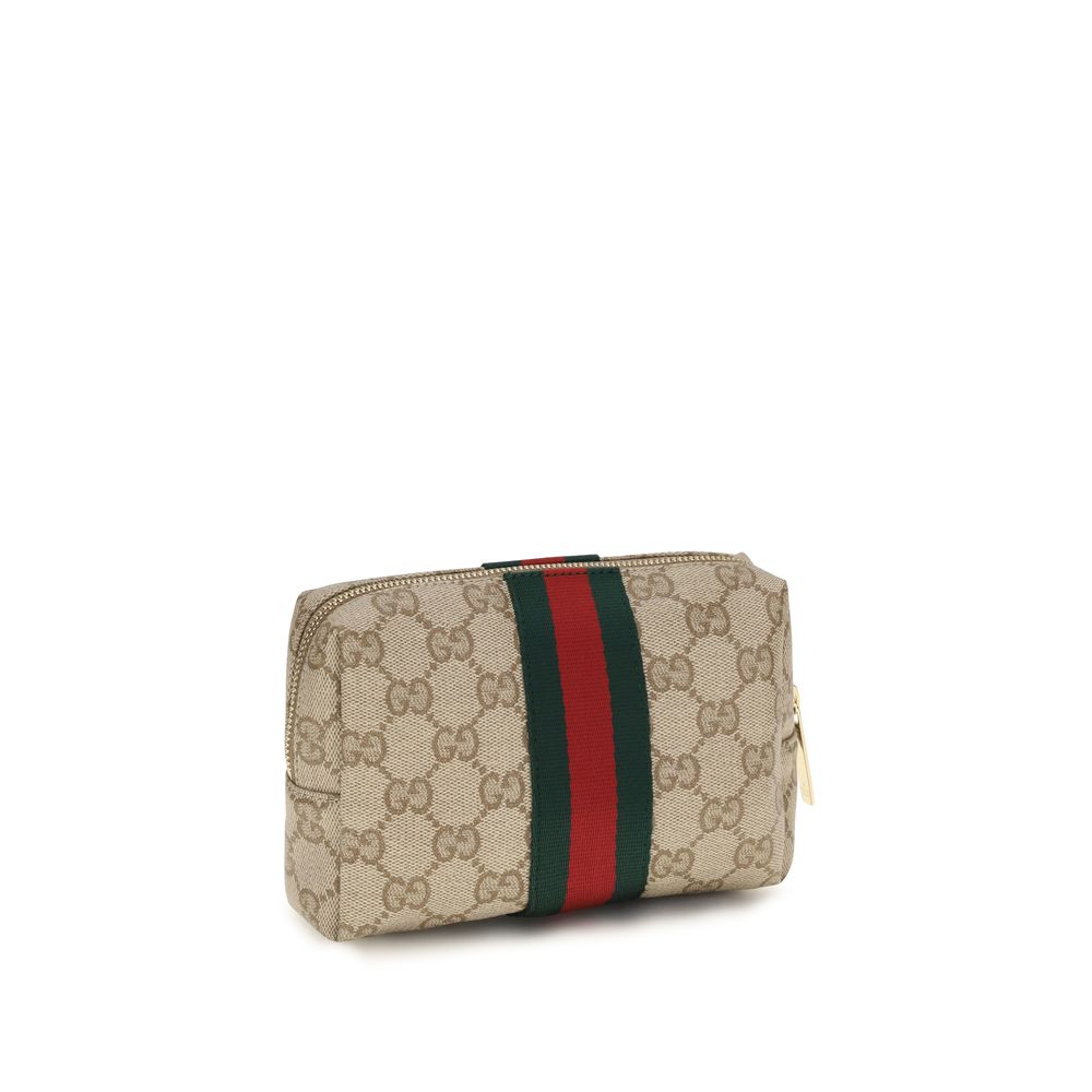 Gucci Beige Stoff-Portemonnaie