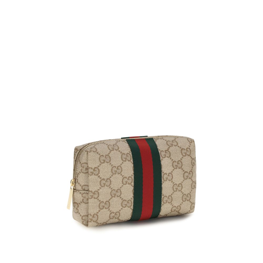 Gucci Beige Stoff-Portemonnaie