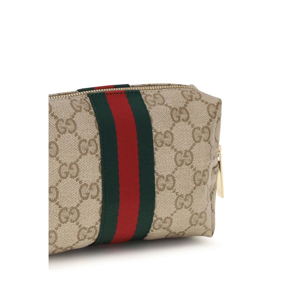 Gucci Beige Stoff-Portemonnaie