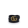 Gucci Schwarzer Kalbsleder Bos Taurus Regular Gürtel
