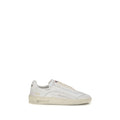 Dsquared² Weiße Low-Top-Sneaker aus Kalbsleder Bos Taurus