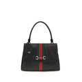 Gucci Schwarze Kalbsleder Bos Taurus Handtasche