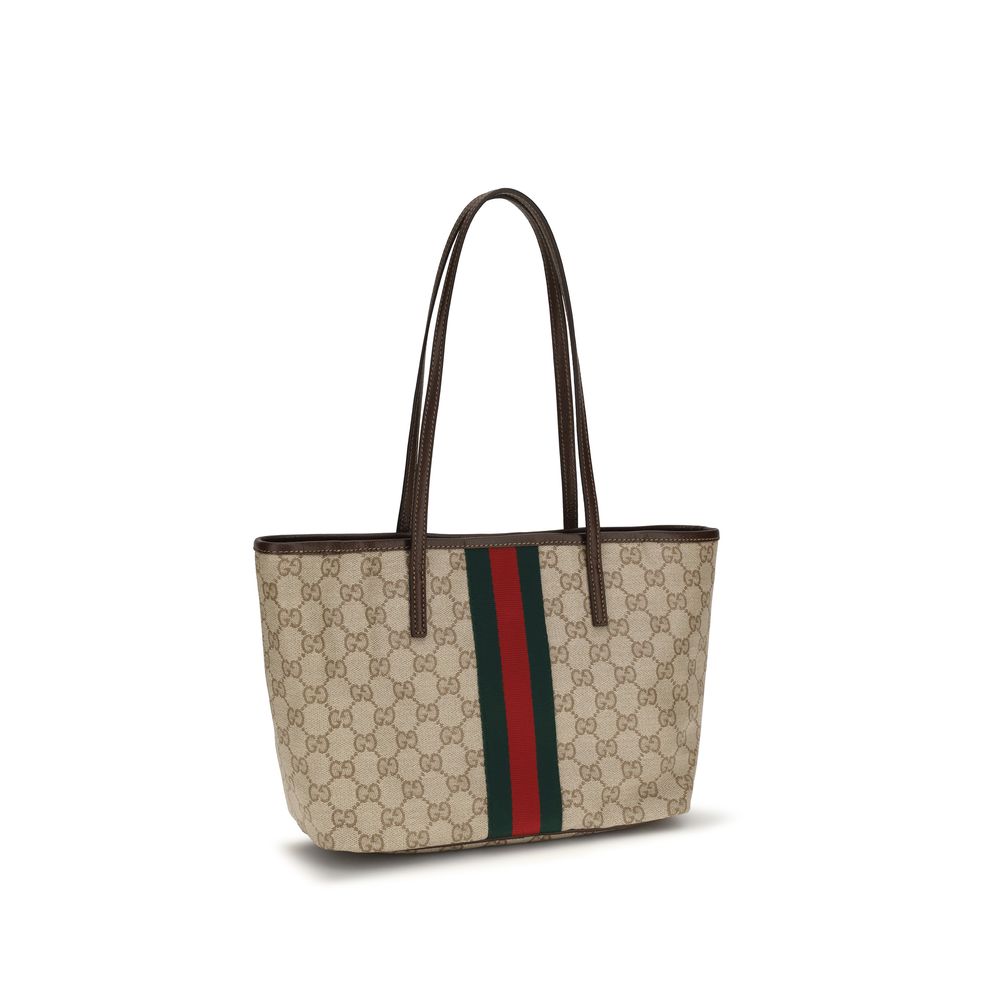 Gucci Beige Stoff-Handtasche