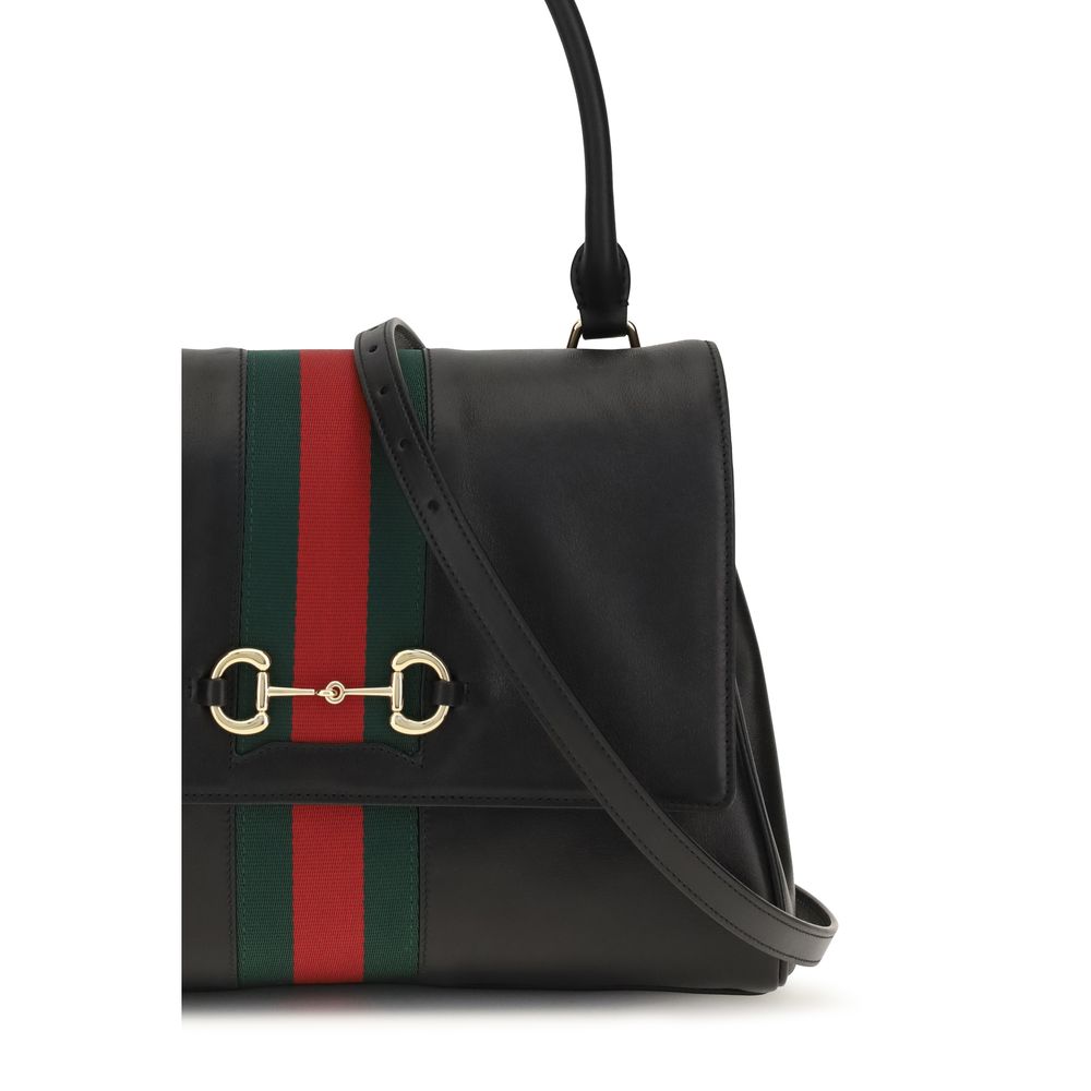 Gucci Schwarze Kalbsleder Bos Taurus Handtasche