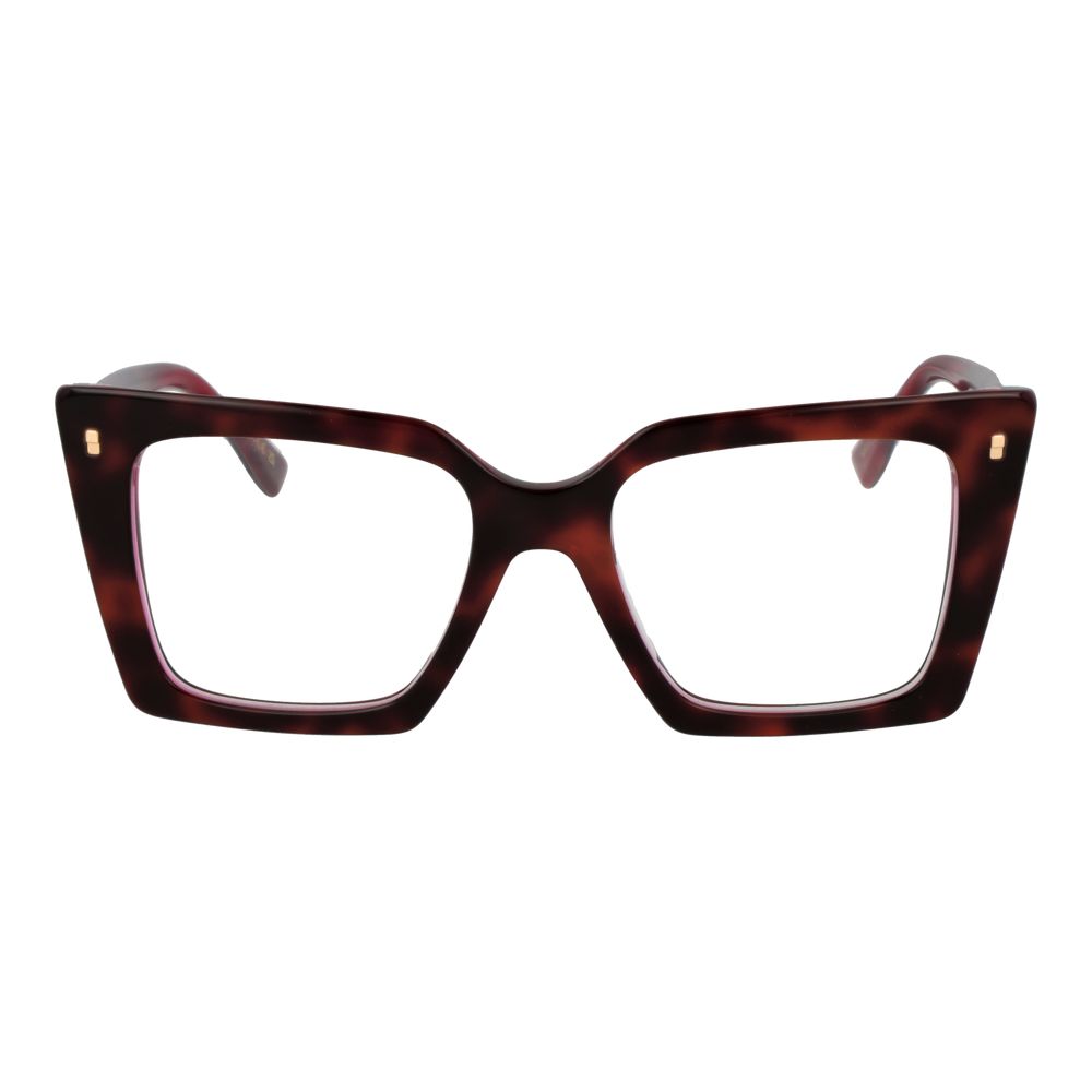 Dsquared² Brille aus Burgunderrotem Acetat (Gestell)