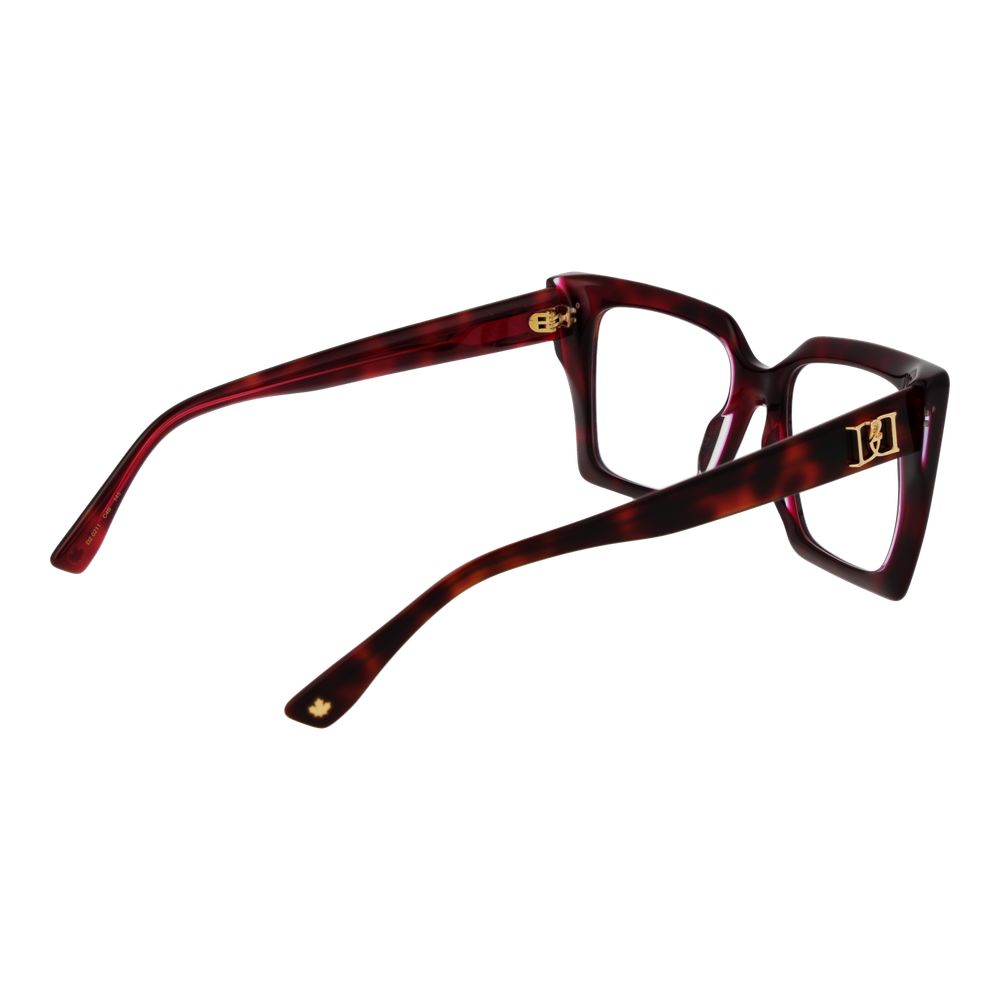 Dsquared² Brille aus Burgunderrotem Acetat (Gestell)