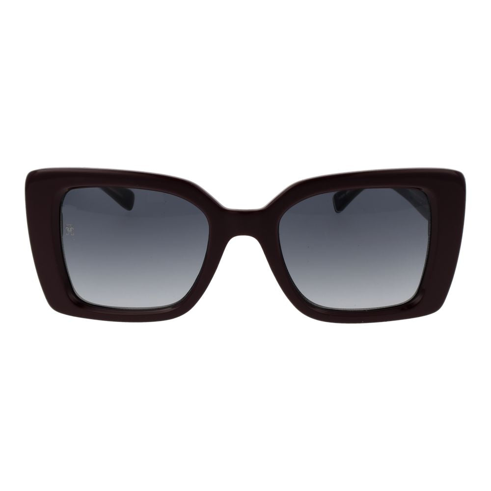 Tommy Hilfiger Sonnenbrille aus Burgunderrotem Acetat