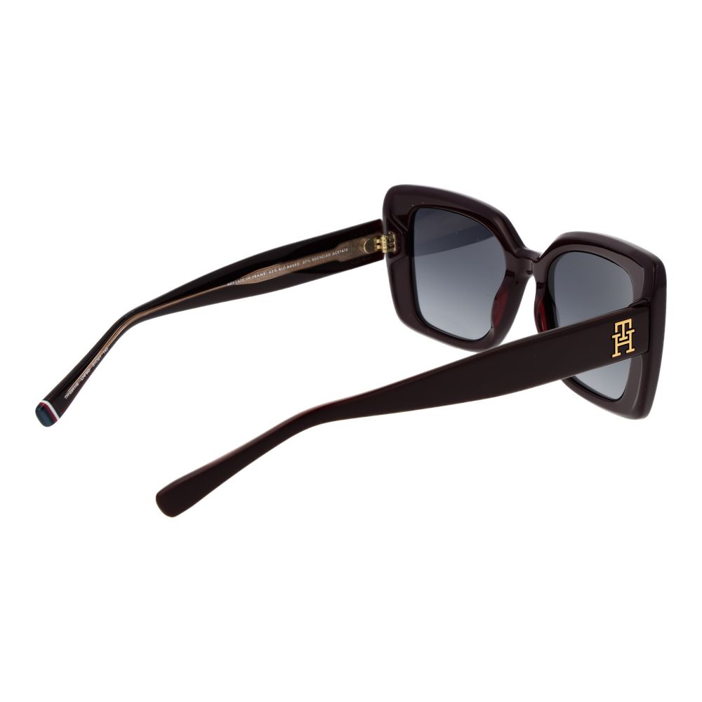 Tommy Hilfiger Sonnenbrille aus Burgunderrotem Acetat