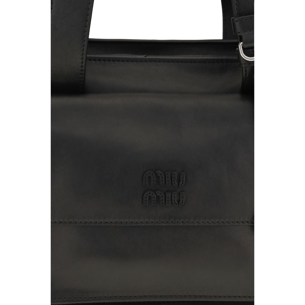 Miu Miu Braune Kalbsleder Bos Taurus Schultertasche