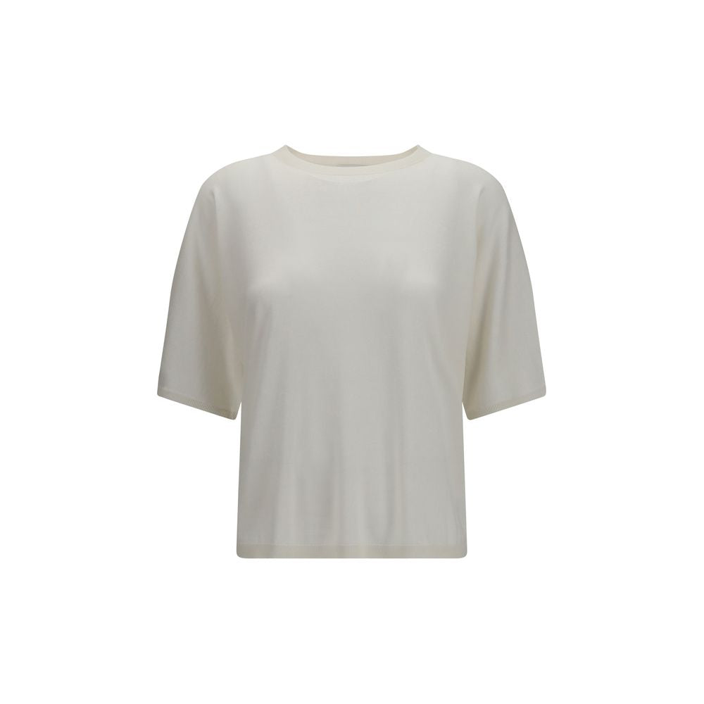 Brunello Cucinelli Weißer Kaschmir-Pullover