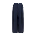 Brunello Cucinelli Blaue Baumwoll-Freizeithose