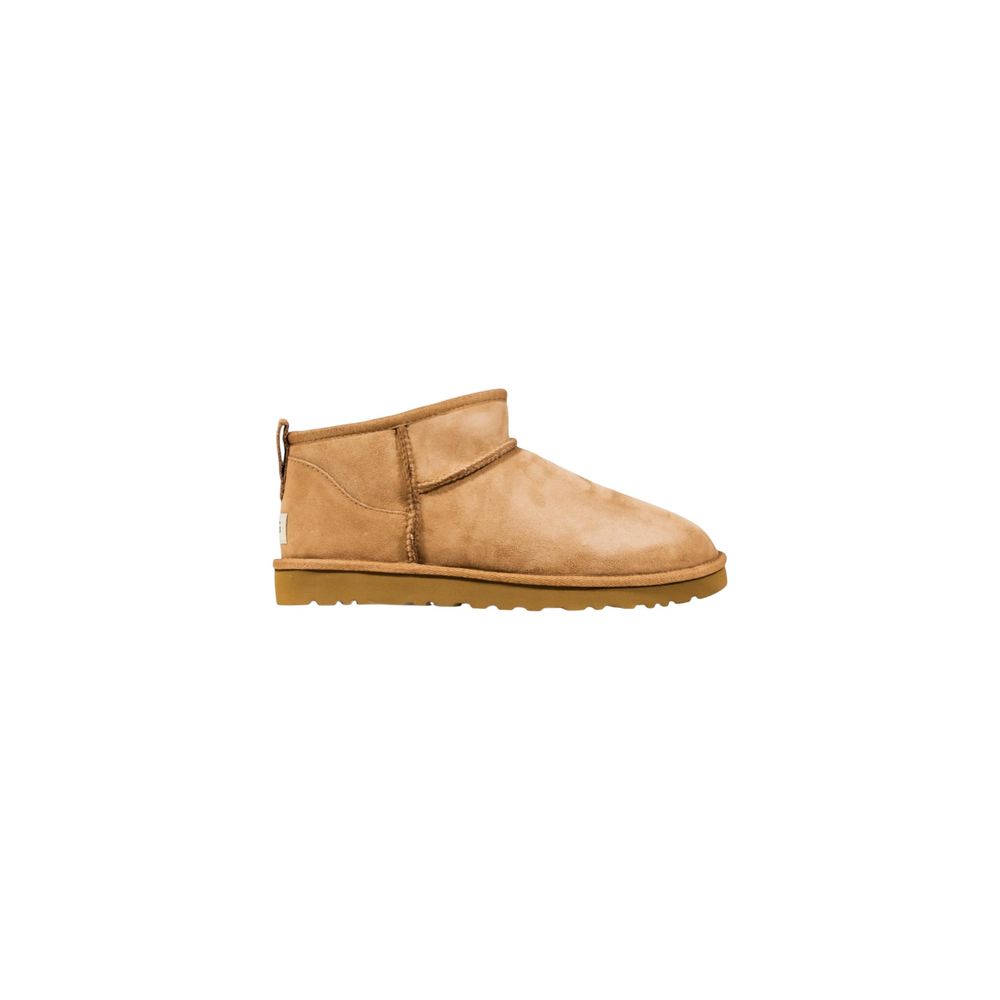 UGG Beige Leder Stiefeletten