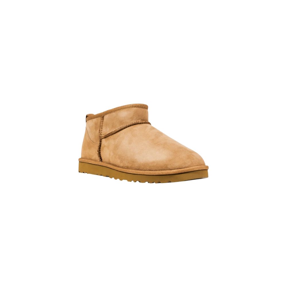 UGG Beige Leder Stiefeletten