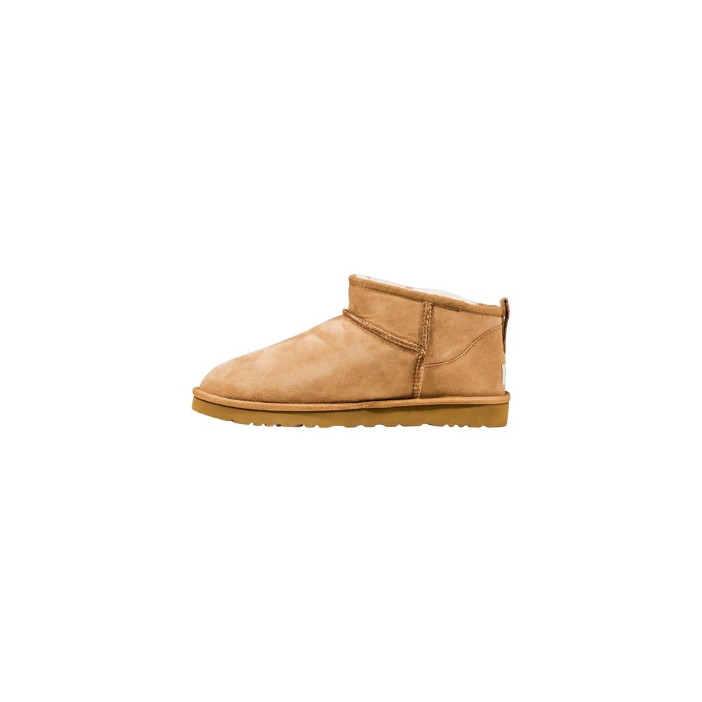 UGG Beige Leder Stiefeletten