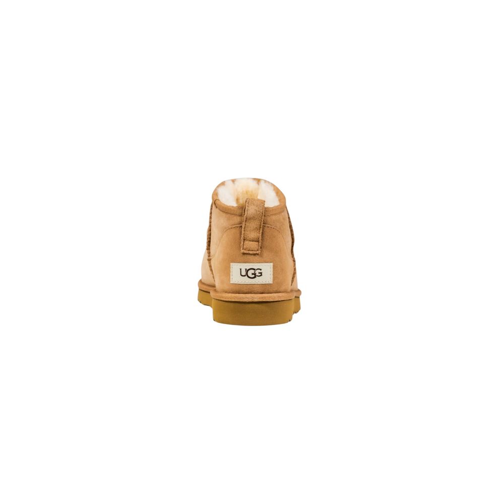 UGG Beige Leder Stiefeletten