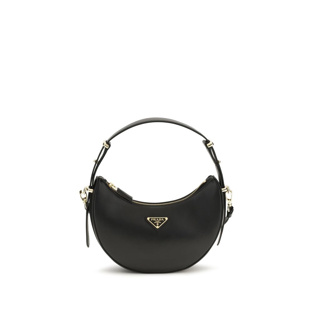 Prada Schwarze Kalbsleder Bos Taurus Bucket Bag