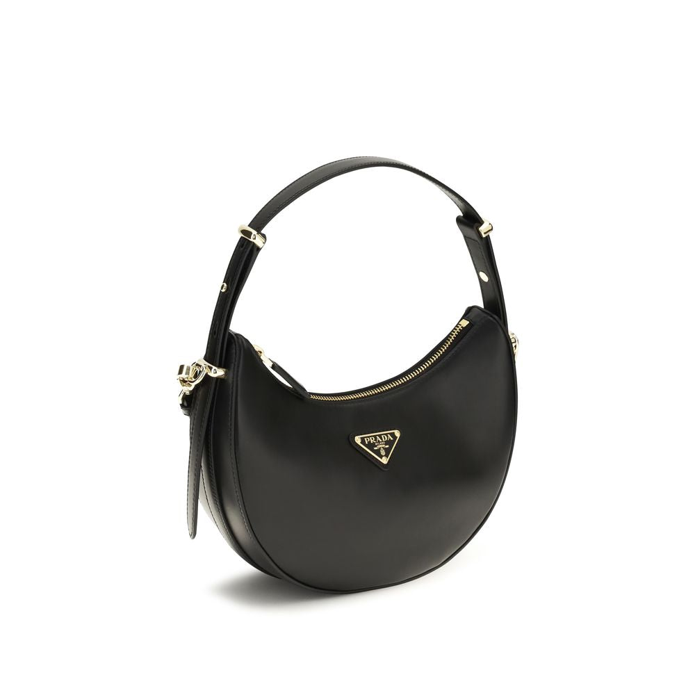Prada Schwarze Kalbsleder Bos Taurus Bucket Bag