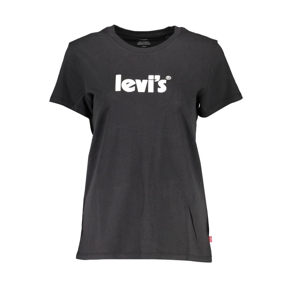 Levi's Schwarzes Baumwoll-T-Shirt für Damen