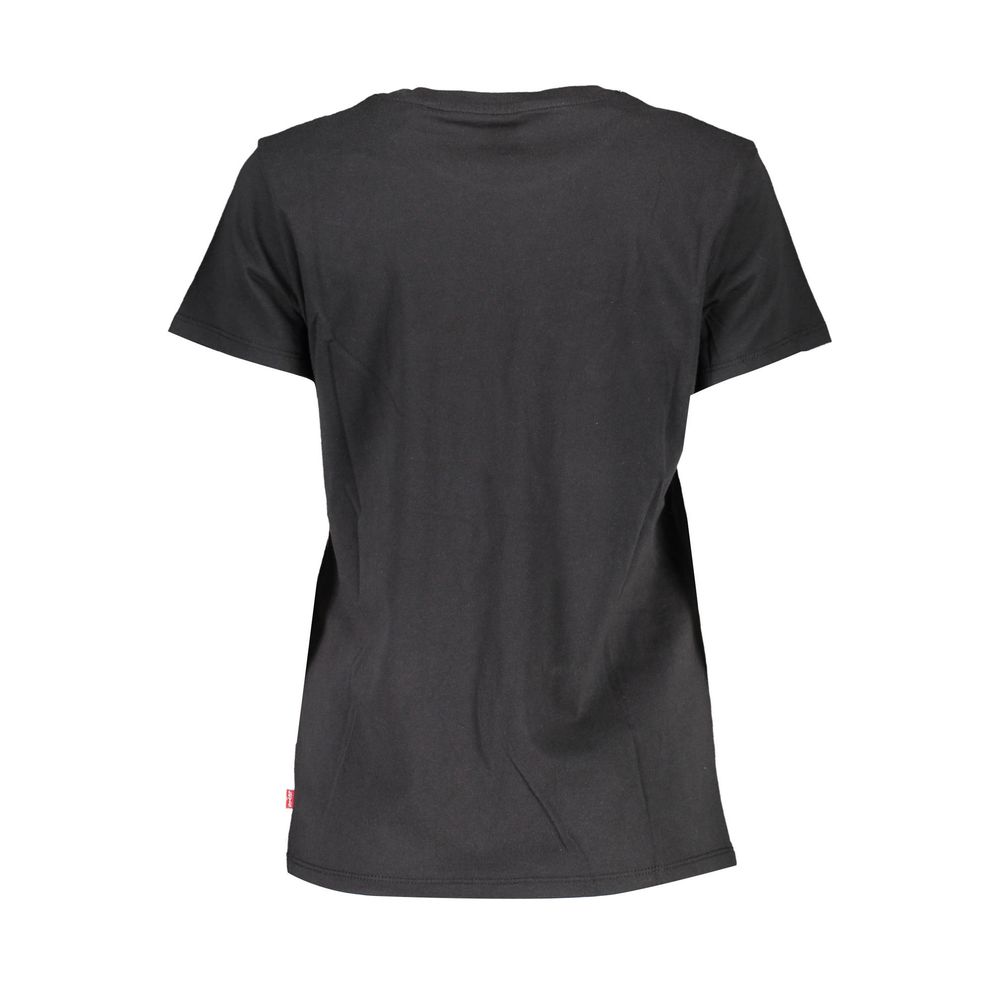 Levi's Schwarzes Baumwoll-T-Shirt für Damen