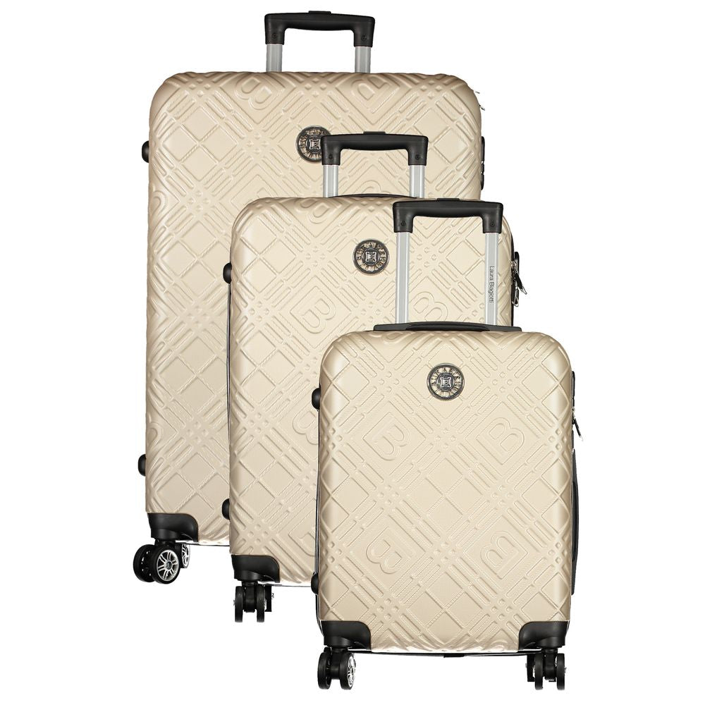 Laura Biagiotti Gold Polyurethan Damen Reisetasche