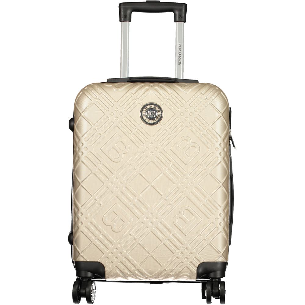 Laura Biagiotti Gold Polyurethan Damen Reisetasche
