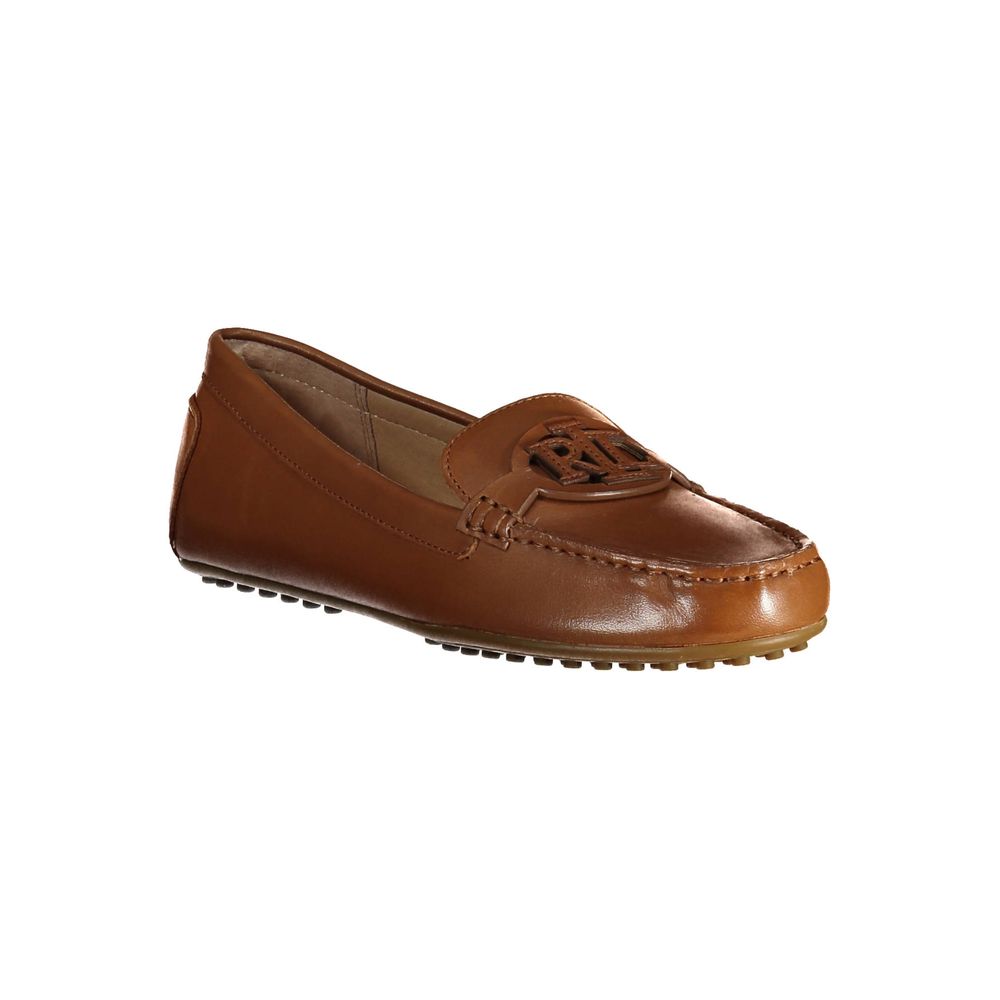Ralph Lauren Braune Damen-Lederschuhe