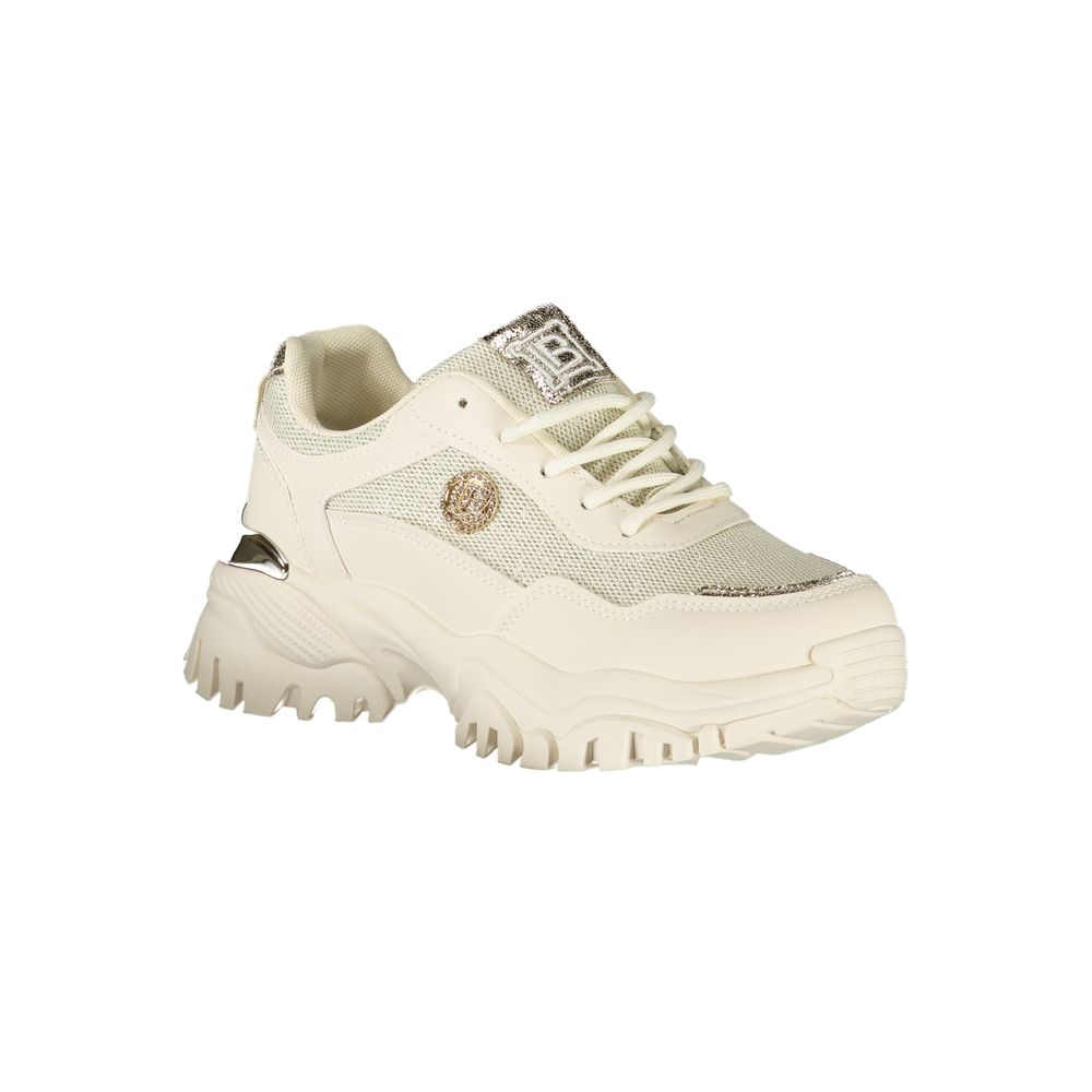 Laura Biagiotti Beige Polyester Athletic Sneakers