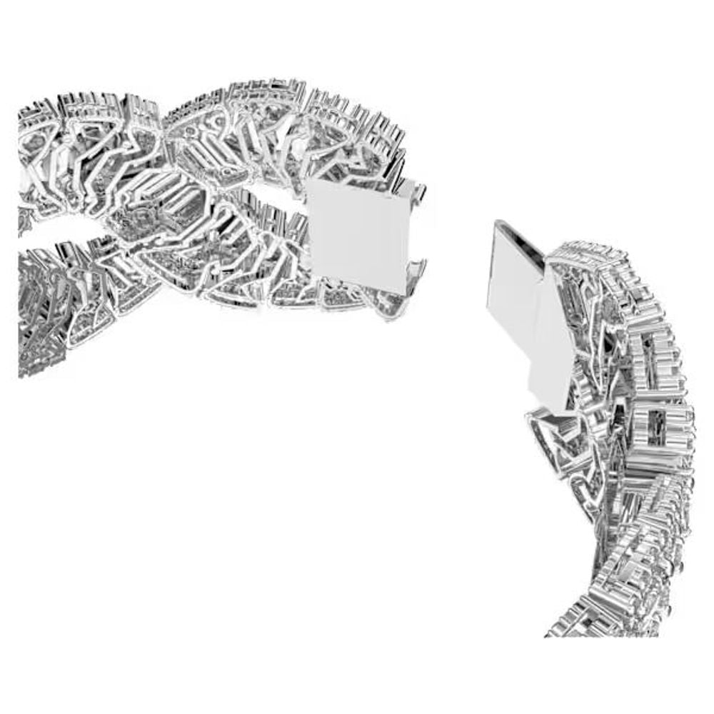 Swarovski Graues Armband aus Edelstahl