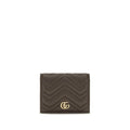 Gucci Braune Kalbsleder Bos Taurus Geldbörse