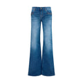 Gucci Blaue Baumwoll-Jeans mit ausgestelltem Bein