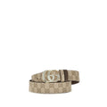 Gucci Beige Kalbsleder Bos Taurus Regular Gürtel
